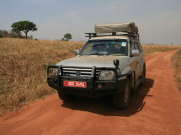 Rooftop tent car Uganda