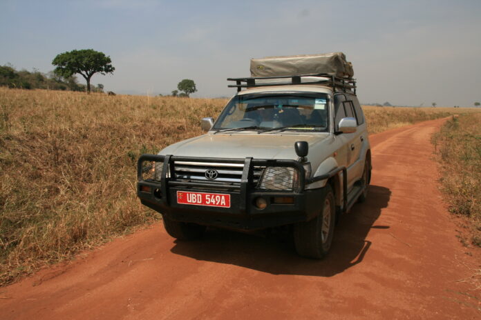 Rooftop tent car Uganda